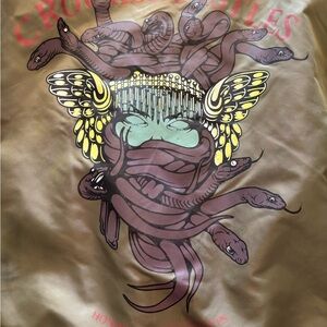 Crooks & Castles Olive Green Bomber Jacket vintage size XL